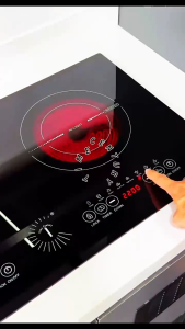 Time Century Built-in 2 in 1 Induction & Ceramic Hob Dual Zone 4400W Electric Cooker Touch Control Tempered Glass Model JQ-D22