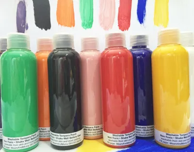 5 Color Set Non-Toxic and Washable Tempera Paint 100ml