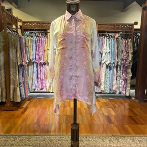 Tanira Tunik by Dian Pelangi LIMITED EDITION Blus Baju Atasan Blouse Casual Formal Kerja Kantor Pesta Pernikahan Kondangan Wanita Cantik Anggun Modis Modern Simple Elegan Mewah Model Korea Terbaru Motif Jumputan Sasirangan Kekinian
