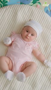 LULLABY - NH376N - Body bé gái COTTON Pointelle