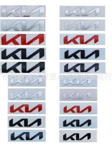 Miếng Dán Trang Trí Kia KIA ABS Miếng Dán Đuôi Xe Miếng Dán Logo Trước Và Sau Cho Xe Hơi Kiểu Dáng 3D Dễ Dán