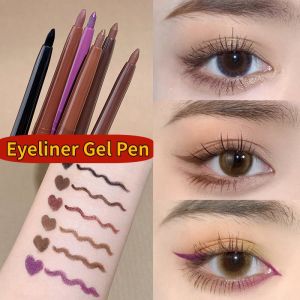 Beautiful multi color eyeliner gel pen Silkworm Laying Pen Eyeliner Gel Pencil Long-Wear Waterproof