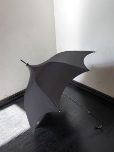 Gothic Lolita Style Umbrella Sunshade Bat Shape Eight Corner Dark Black Umbrella Rain And Sun Dual Purpose Tower Umbrella