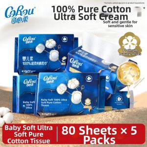 COROU | Cotton Soft Dry & Wet Wipes 100pc