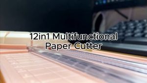 Magic photo 12-in-1 Paper Trimmer 360° Rotation Cutter Head Blade with 2 Pattern Guide Ruler