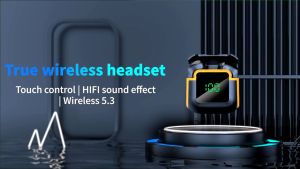 Wireless Pro90 Bluetooth 5.3 TWS Headphones Touch Earphone Sport Headset Waterproof Microphone Music Earphone For Smartphone