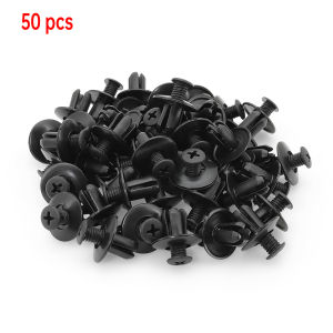 50pcs Car Interior Roof Fixing Clip Auto Fastener Plastic Rivets Retainer Buckle Fender Push Pin Clips Fastening Clips