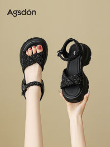 Agsdon | Thick Heel Heightening Sporty Casual Platform Sandals