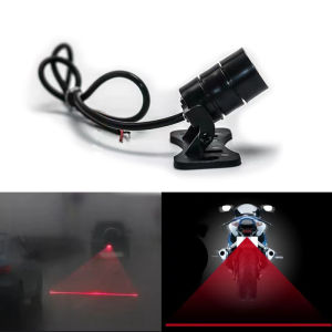 Car Laser Fog Light Rear Anti-Collision Driving Safety Signal Red Warning Lamp Brake Parking Light Auto Motorcycles Accessories