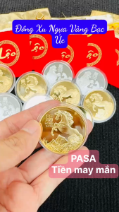 Combo 10 Đồng Xu Hình Ngựa Úc Vàng Mừng Năm 2026