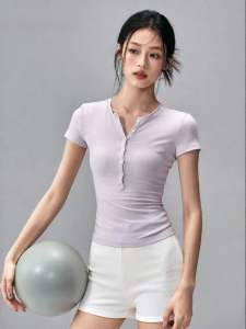 FITNESSGIRL | Short Sleeve High-Elastic Fit Sports Top