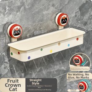 AIJIADA | Suction Corner Shelf For Bathroom Wall-Mounted Triangle Organizer