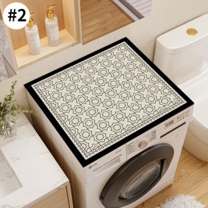VIKAMA Diatom Mud Dustproof Mat Washing Machine Refrigerator Top Cover Mat Anti Slip Moisture Proof Easy To Clean Home Decor