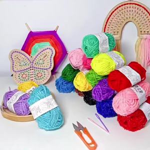 12 Sợi Len Cotton Mềm Mại Ấm Áp Chất Lượng Cao Tự Làm Dùng Để Đan Móc Thủ Công - Sợi Pha Tre