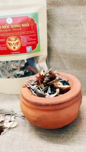 Thảo mộc xông nhà 9 vị có Trầm hoặc Ngọc Am tẩy uế thanh tẩy xả xui đuổi côn trùng khai trương nhà mới hút tài lộc Bình Lam Natural 100g