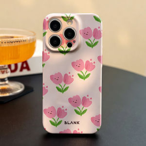 BILIBILI | Smiley Tulips For iPhone 17 16 15 14 13 12 Pro Max Slim Shockproof Cover for iPhone Air Case Blank