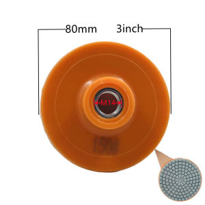 1/2pcs 80/100mm 3/4 Inch Polishing Pad Wet Dry Buff Disc Abrasive For Sanding Marble Granite Concrete Grinding Countertop Stone