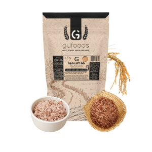 Combo 3 túi Gạo lứt GUfoods (đỏ/ đen tím than) (mỗi túi 1kg) - Healthy Thực dưỡng Eat clean