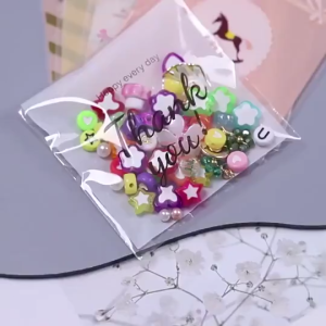 100pcs/set Thank You 10x10 Cm and 7x7 Cm candy wrapper packaging graham bar plastic for cookies packaging transparent