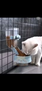 PETIME Pet Food Bowl Can Hang Cat Cage Feeder Bowls Pet Dogs Hanging Bowls Feeder Food Bowl