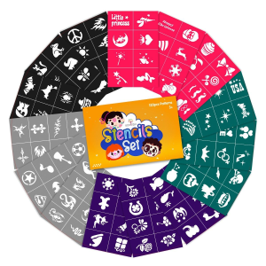 ลายฉลุเพ้นท์หน้าโบวิทซ์กี้ 120 แบบ ลายฉลุเพ้นท์หน้าแบบใช้ซ้ำได้ สติ๊กเกอร์ลายฉลุเพ้นท์หน้า ลายฉลุสักลายชั่วคราวแบบกลิตเตอร์ใช้งานง่าย