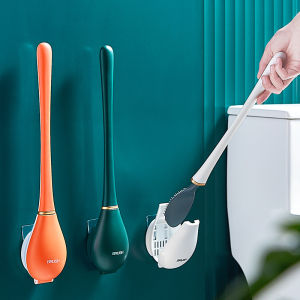 Wall-mount No-drilling Flexible Toilet Brush