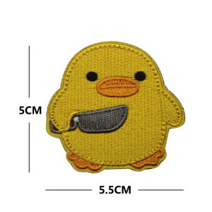 Funny Meme Patches Internet Humor This Is Fine Silly Goose Cat Memes Tactical Patches for Backpacks Jackets Hats DIY Applique