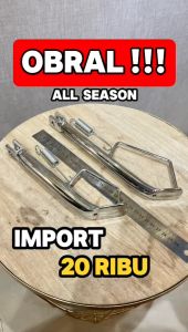 Standard Chrome Samping Ring 17 & 14 untuk Motor Honda Vario, Beat, Scoopy, Genio, Supra, Grand Blade, Revo