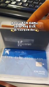 STIKER ATM ETOLL E-MONEY CUSTOM SKIN CARD STIKER BNI BCA MANDIRI BRI STIKER CARD BISA CUSTOM