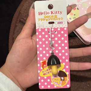 Sanrio | Hello Kitty Cartoon Mushroom Keychain Backpack Pendant Cute Mini Bag Decoration Portable Hanging Ornament Gift For Women