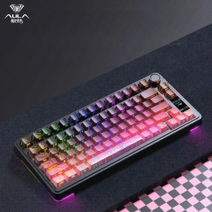 AULA | Bàn Phím Cơ Chơi Game Tùy Chỉnh Không Dây 3 Chế Độ F75 | Lazada.vn