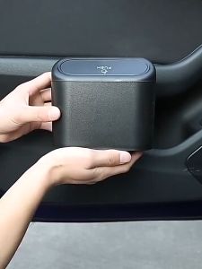 【Ready Stock】Car Dustbin Can Garbage Universal Trash Bin Portable Organizer Holder Hanging Mini Wastebasket Bin Office Home Tools