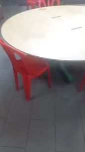 🇲🇾 🔥Hot Selling🔥 3 Size Available Restaurant Family Gathering Solid Plywood Foldable Extention Round Table Top