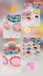 พร้อมส่งแว่นแฟชั่นกันแดดแว่นดอกไม้งานแฮนเมดสวยๆจากร้านเซเลบ