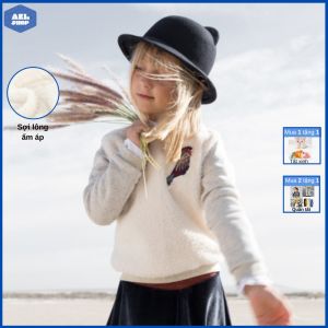 Áo nỉ bé gái Little Maven 11kg đến 24 kg áo lông mùa đông ấm áp cho bé gái