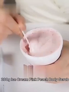 200g Peach Body Scrub Fruit Flavor Cream for Body Whitening Moisturizing Scrub Pomegranate Body Scrub Body Skin Care