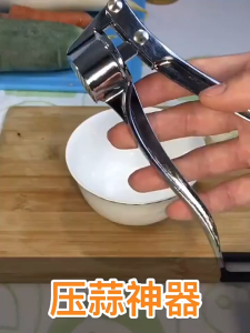 Handheld 5 In 1 Round Garlic Press Crusher Ginger Extrusion Grinder Dailyhome