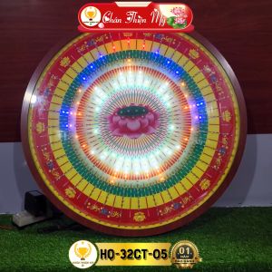 Hào Quang Led 32 Chương Trình Hoa Sen CHÂN THIỆN MỸ Đèn Trang Trí Bàn Thờ Cho Tượng Phật HQ-32CT-05