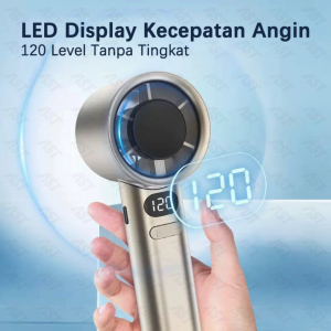 Kipas Angin Super - 3600mAh + 120 Level - Bisa untuk Meja & Tangan