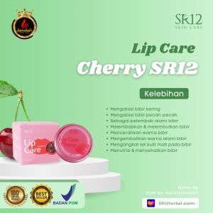 LIP CARE SR12 | PELEMBAB BIBIR HERBAL | LIP CARE CHERRY | LIP CARE NATURAL | MENCERAHKAN BIBIR