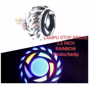 Lampu stop belakang nyala warna warni model PROJIE STOPLAMP PROJIE AC DC Universal