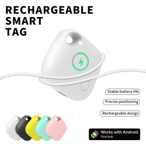 Rechargeable GPS Tag for Android Devices Work With Googles Find Hub Key Finder Smart Tag for Pixel Xiaomi Samsung Moto Locator