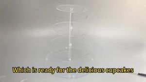 3/4/5/6/7 Tiers Acrylic Cupcake Stand Cupcake Tower Round Cupcake Dessert Holder Pastry Display Tree for Party Wedding