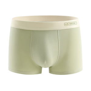 Miiow | Mens Cotton Underwear Breathable Antibacterial Boxer Shorts Pure Cotton Comfortable Briefs Youth Suitable Four Corners Pants