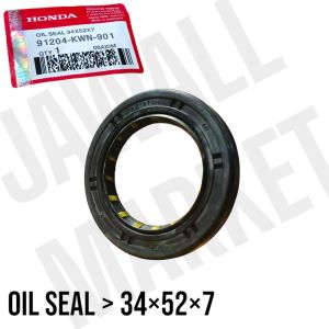 Rear Axle Oil Seal Click Pcx  . Honda Genuine Rear Drive Oil Seal for Automatic Motorcycle ( 91204 - KWN - 901 ) (34×52×7) . Pt AHM Parts !! .