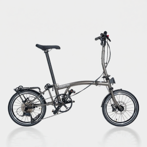 CRANSTON | Disc Brake 3-Folding Lightweight Retro Bicycle 9-Speed 16 Inch