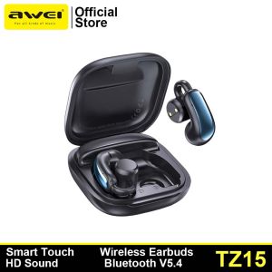 Awei TZ15 TWS Bluetooth Earphone Earclip Gaming Earbuds Low Latency HiFi Stereo Smart Touch Surround Sound