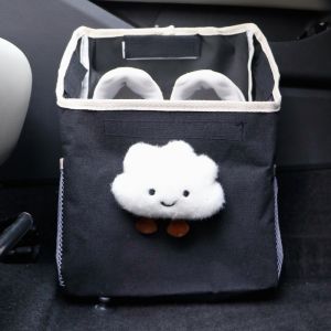Large Capacity Car Shoe Storage Bag Creative Cartoon Style Automobile Trunk Organizer Waterproof Anti-pressure Seat Back Hanging Bag
