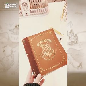 Harry Potter Peripheral Cute Pencil Bag Makeup Bag Hogwarts Academy Style Storage Bag British Style Small Bag Storage