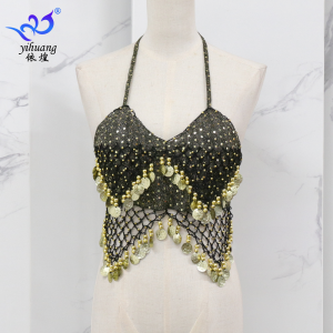Belly Dance Stage Performance Costume: Women's Innerwear, Sequin Bra Top, Tank Top, and Festival Performance Outfit